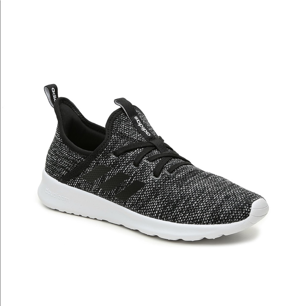 Adidas cloudfoam black sneakers size 6